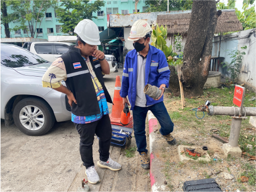 บริการครบวาระระบบควบคุมไอน้ำมัน (ปั๊มน้ำมัน) - จ.ปทุมธานี